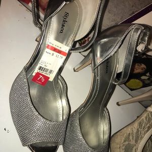 Silver heels